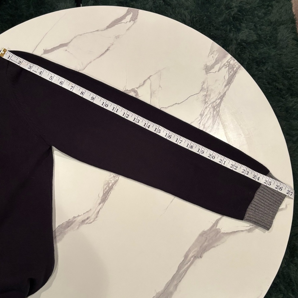 Kenneth Cole Black and Gray V-Neck Sweater - Picture 6 of 7
